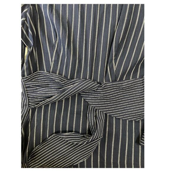Gibson Latimer Striped Top Career Lightweight Flare Sleeves NWT Size L - Picture 3 of 7